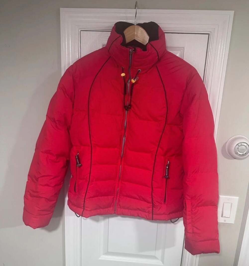 Obermeyer ATC Ski Jacket Size 8 Red Goose Down